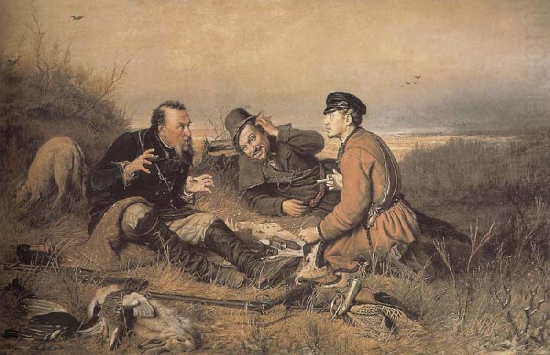 Hunters at Rest, Vasily Perov